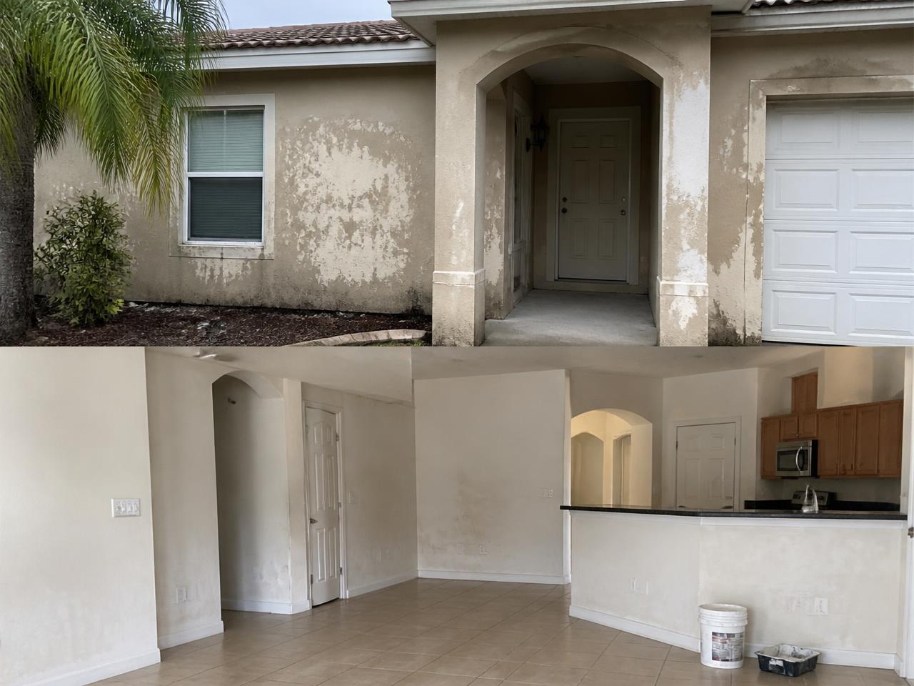 Pintura interior y exterior — Antes